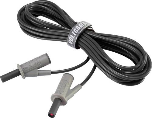 VOLTCRAFT MSB-501 Sicherheits-Messleitung Lamellenstecker 4 mm Lamellenstecker 4 mm 5.00 m Schwarz