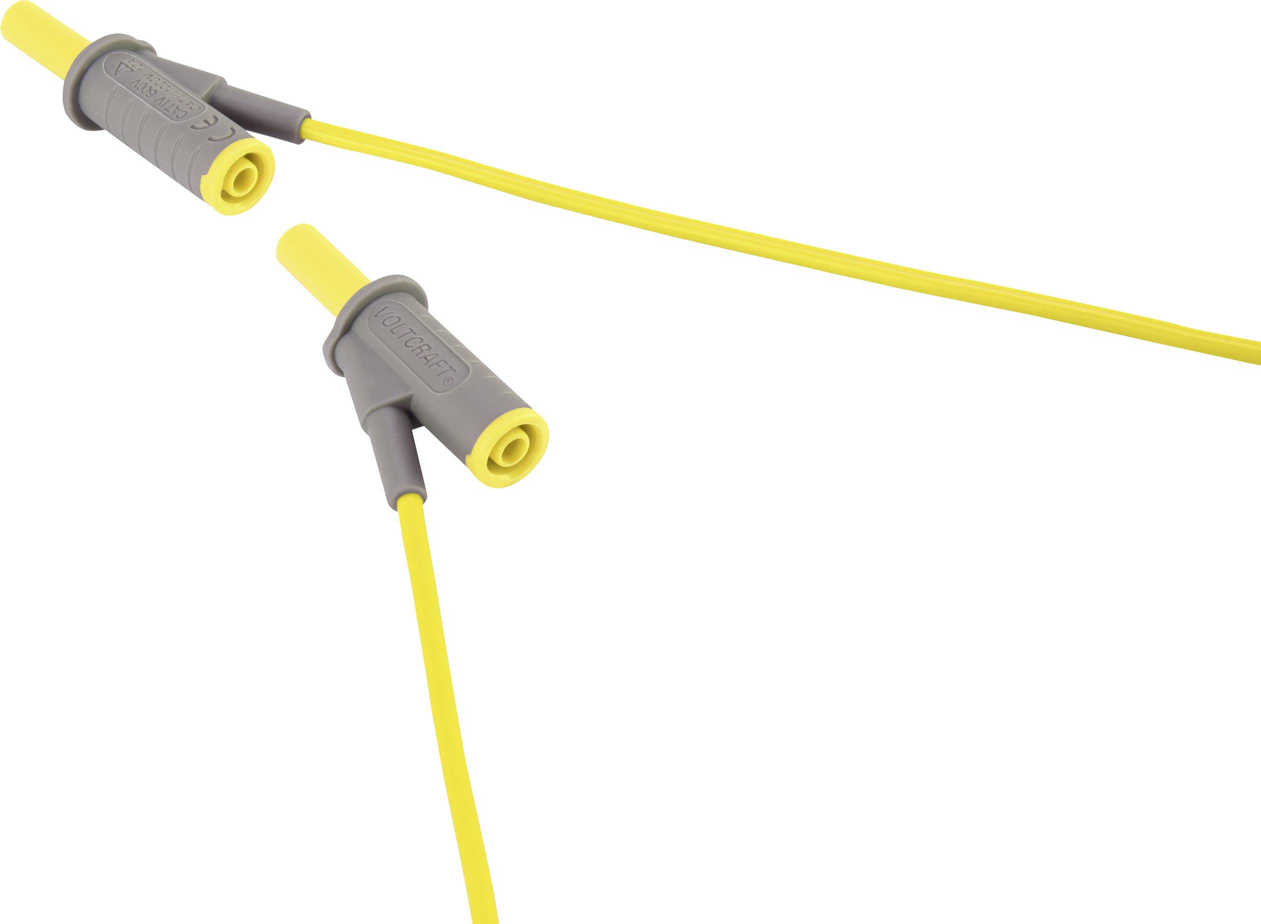 VOLTCRAFT MSB-501 Messleitungs-Set Lamellenstecker 4mm Lamellenstecker 4mm 0.50m 12St.