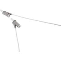 VOLTCRAFT MSB-501 Sicherheits-Messleitung Lamellenstecker 4mm Lamellenstecker 4mm 2.00m Weiß 1St. VOLTCRAFT MSB-501 Sicherheits-Messleitung Lamellenstecker 4mm Lamellenstecker 4mm 2.00m Weiß 1St.