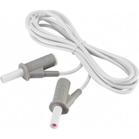 VOLTCRAFT MSB-501 Sicherheits-Messleitung Lamellenstecker 4mm Lamellenstecker 4mm 2.00m Weiß 1St. VOLTCRAFT MSB-501 Sicherheits-Messleitung Lamellenstecker 4mm Lamellenstecker 4mm 2.00m Weiß 1St.