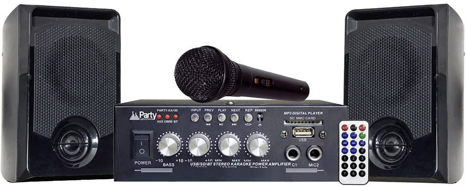 Party KA100 Karaoke-Anlage Inkl. Karaoke-Funktion, Inkl. Mikrofon