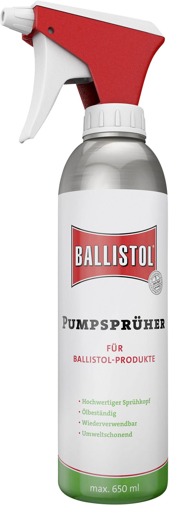Pumpzerstäuber Fassungsvermögen 0,65l Beh.a.Alu BALLISTOL