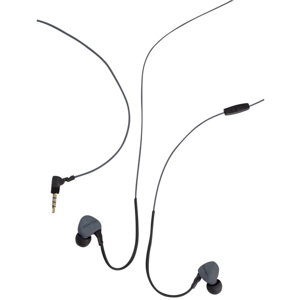 Boompods Sportpods Race Wired Sport In Ear Kopfhörer kabelgebunden Schwarz Headset, Lautstärkeregelung, Schweißresistent
