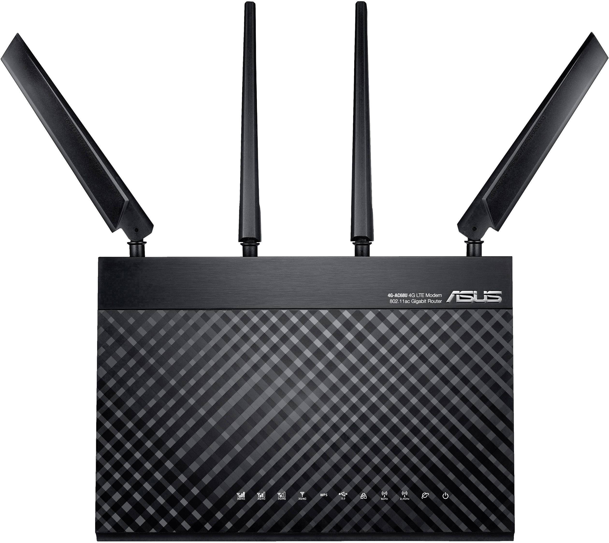 Asus 4GAC68U AC1900 WLAN Router mit Modem Integriertes Modem LTE