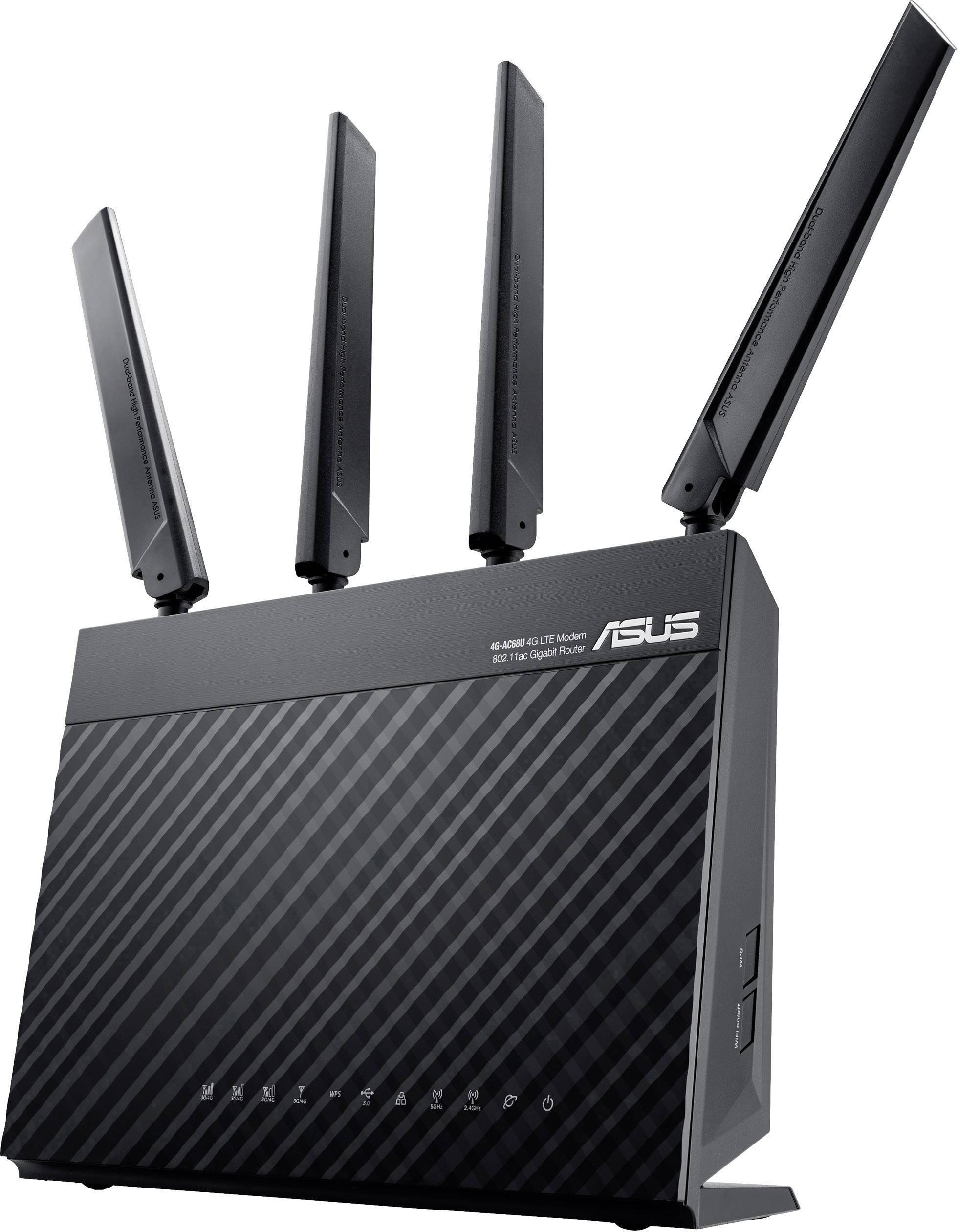 Asus 4G-AC68U AC1900 WLAN Router mit Modem Integriertes Modem: LTE, UMTS 2.4 GHz, 5 GHz