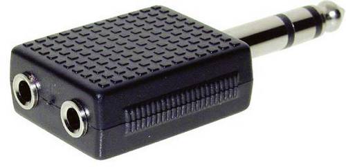 TRU Components Klinken-Adapter Klinkenstecker 6.35 mm - Klinkenbuchse 3.5 mm Stereo Polzahl:3
