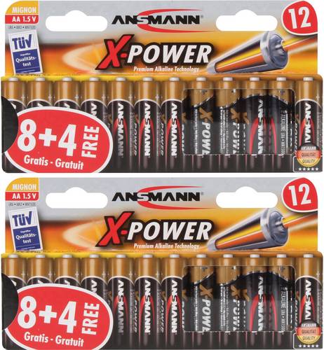 Ansmann X-Power Mignon (AA)-Batterie Alkali-Mangan 1.5V 24St.