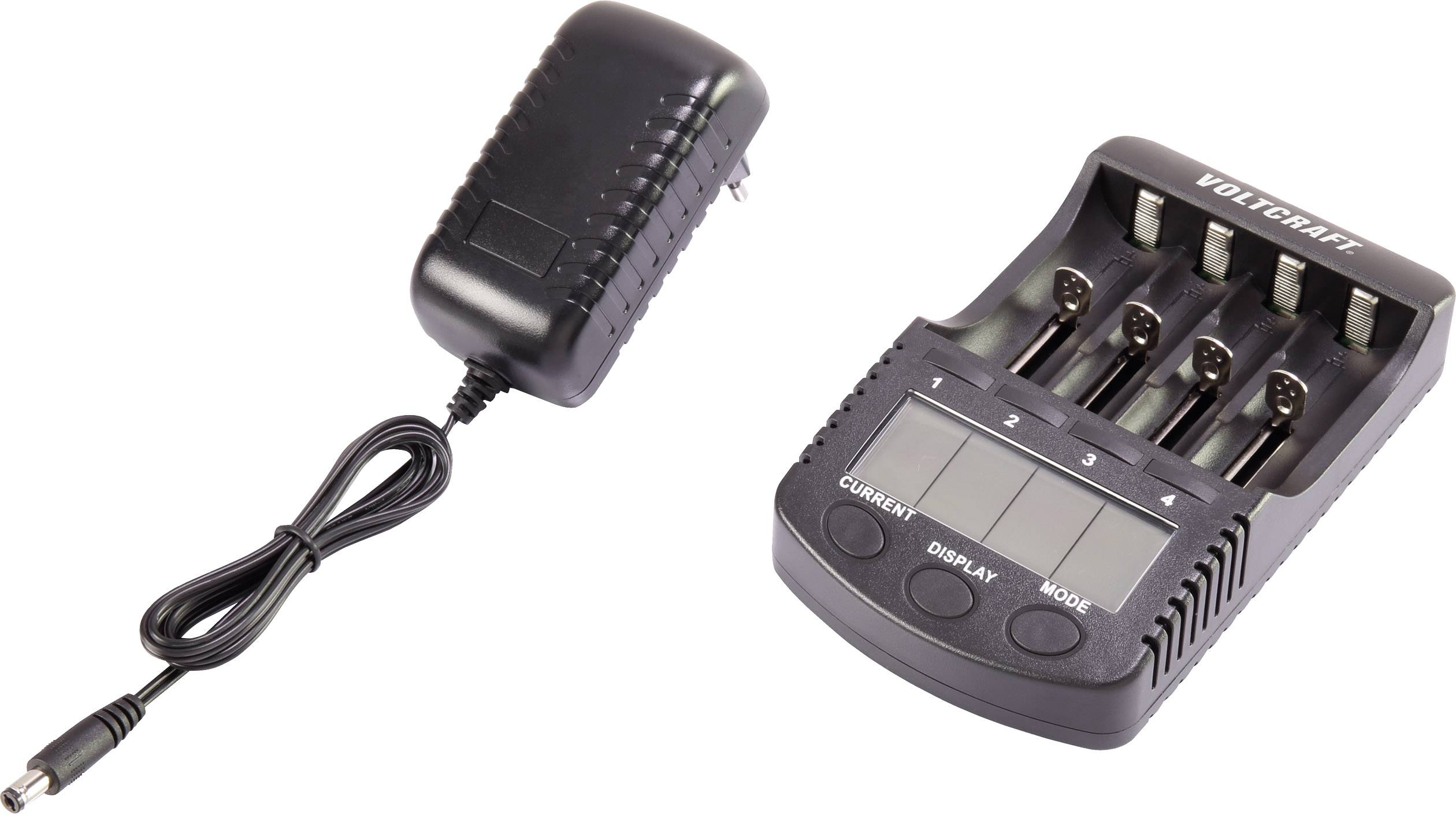 VOLTCRAFT CC-2 Rundzellen-Ladegerät NiMH, NiCd, LiIon Mignon (AA), Micro (AAA), Baby (C), Sub-C, 26650, 26500, 18650, 17670