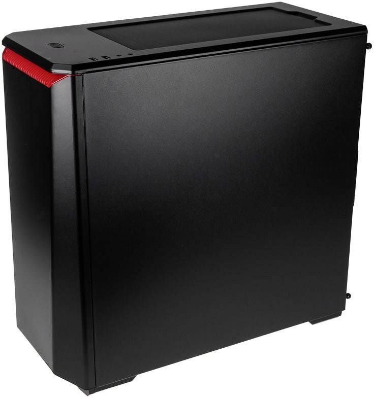 Phanteks P400 Midi-Tower PC-Gehäuse Schwarz, Rot 2 vorinstallierte Lüfter