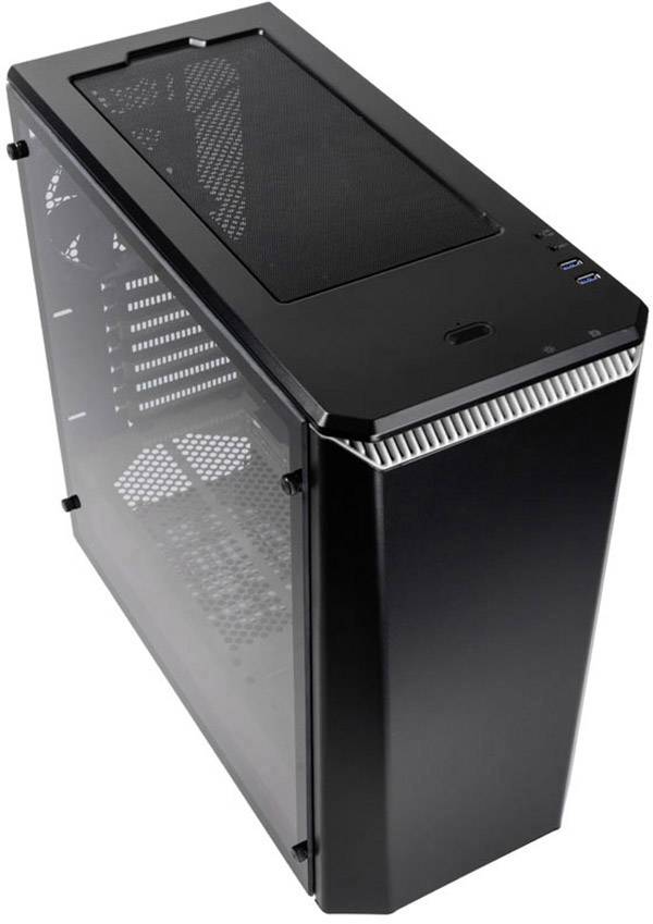 Phanteks P400 Midi-Tower PC-Gehäuse Schwarz, Weiß 2 vorinstallierte Lüfter