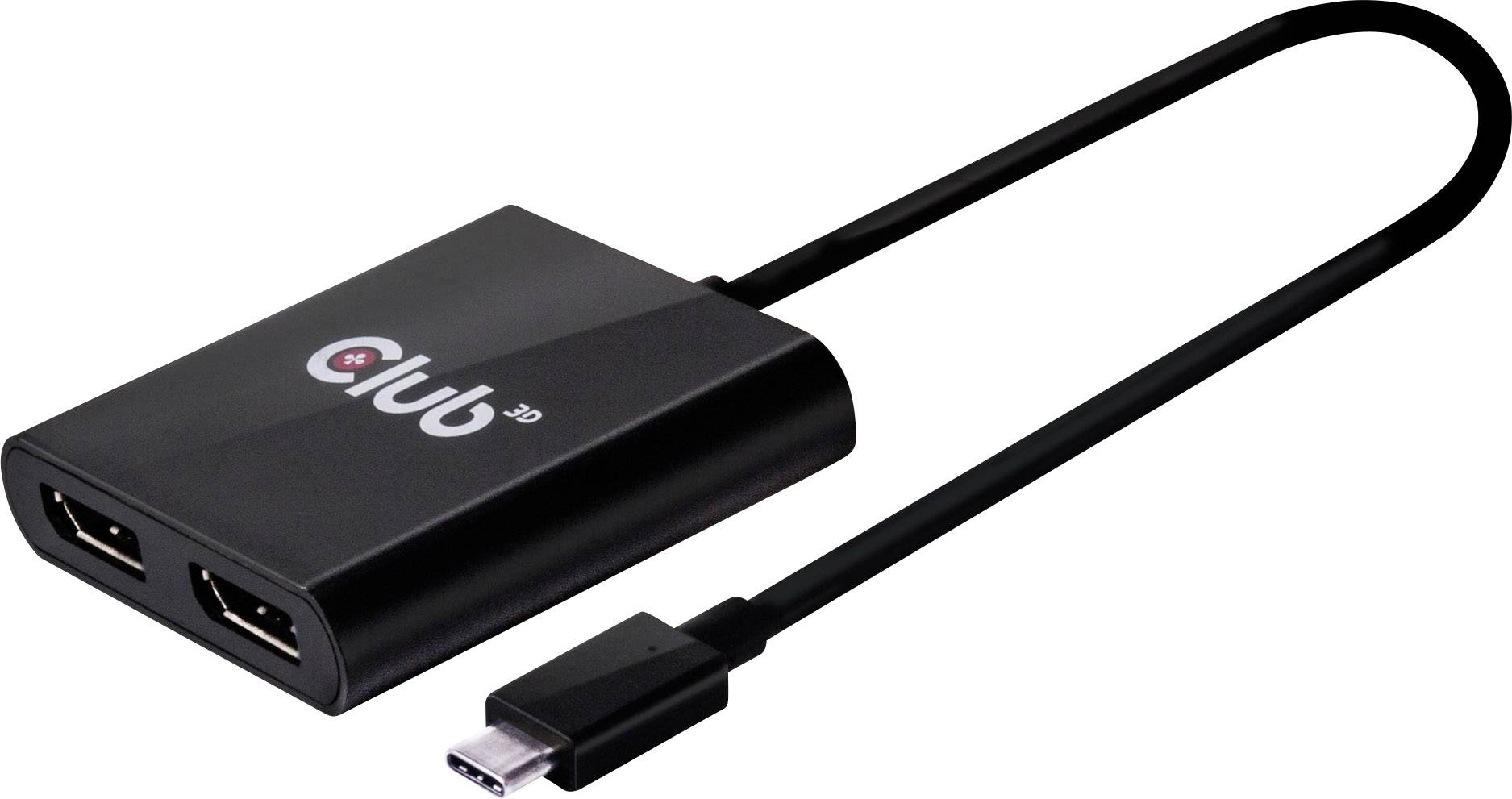 Club3D CSV-1545 1+2 Port USB 3.2 Gen 1-Umschalter (USB 3.0) Schwarz