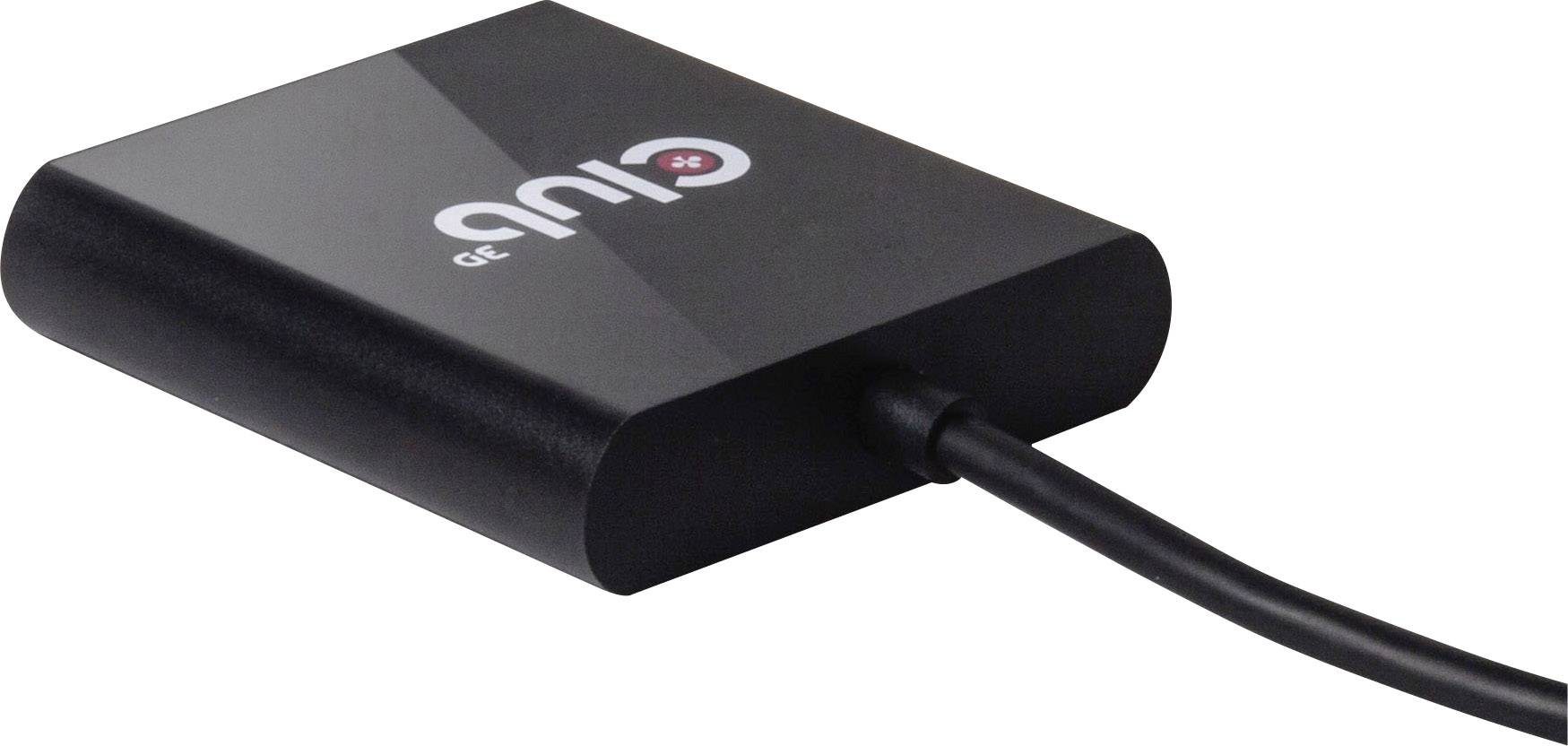 Club3D CSV-1545 1+2 Port USB 3.2 Gen 1-Umschalter (USB 3.0) Schwarz