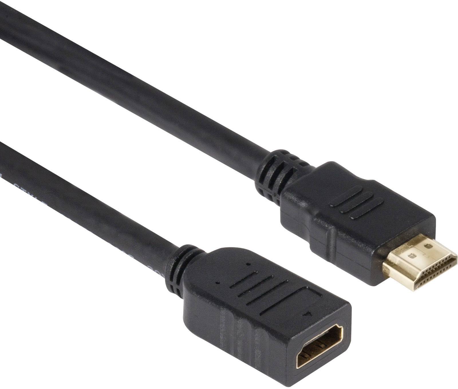 Club3D HDMI Verlängerungskabel HDMI-A Stecker, HDMI-A Buchse 5.00 m Schwarz CAC-1320 4K UHD HDMI-Ka