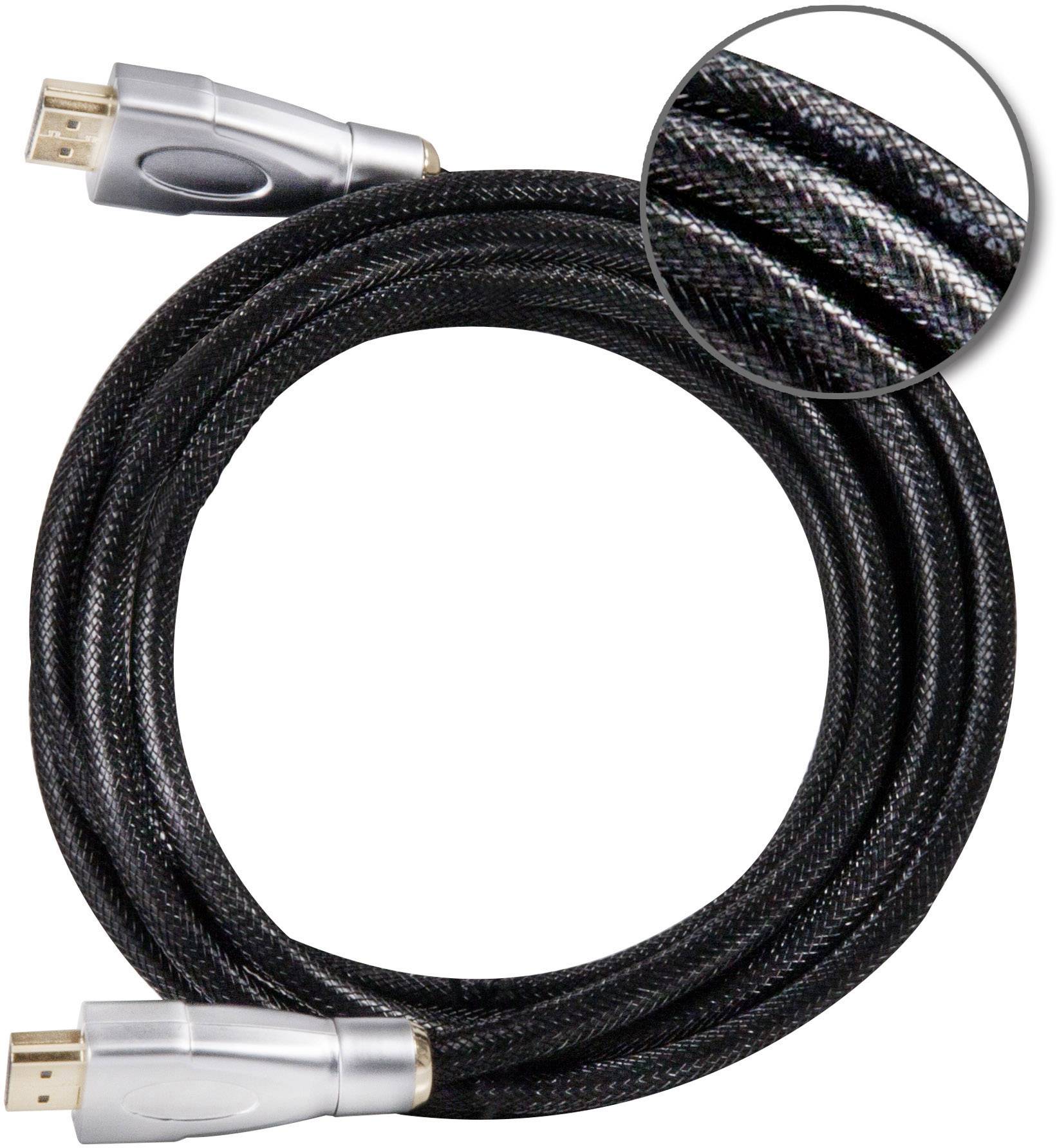 Club3D HDMI Anschlusskabel HDMI-A Stecker, HDMI-A Stecker 1.00m Schwarz, Silber CAC-1311 4K UHD, Folienschirm, UL-zertifiziert
