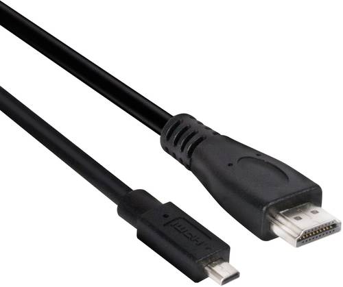 Club3D HDMI Anschlusskabel 1.00m High Speed-HDMI mit Ethernet Schwarz [1x HDMI-Stecker D Micro - 1x