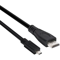 Club3D HDMI Anschlusskabel HDMI-Micro-D Stecker, HDMI-A Stecker 1.00m Schwarz CAC-1351 4K UHD HDMI-Kabel Club3D HDMI Anschlusskabel HDMI-Micro-D Stecker, HDMI-A Stecker 1.00m Schwarz CAC-1351 4K UHD HDMI-Kabel