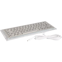 Joy-it IPC Keyboard 01A IP65 NEMA 4X Kabelgebunden Tastatur Deutsch, QWERTZ Silber Staubgeschützt, IP65, Spritzwassergeschützt Joy-it IPC Keyboard 01A IP65 NEMA 4X Kabelgebunden Tastatur Deutsch, QWERTZ Silber Staubgeschützt, IP65, Spritzwassergeschützt