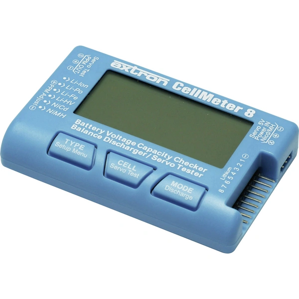 EXTRON Modellbau CellMeter 8 Battery Checker Stecksystem: EH, XH EXTRON Modellbau CellMeter 8 Battery Checker Stecksystem: EH, XH