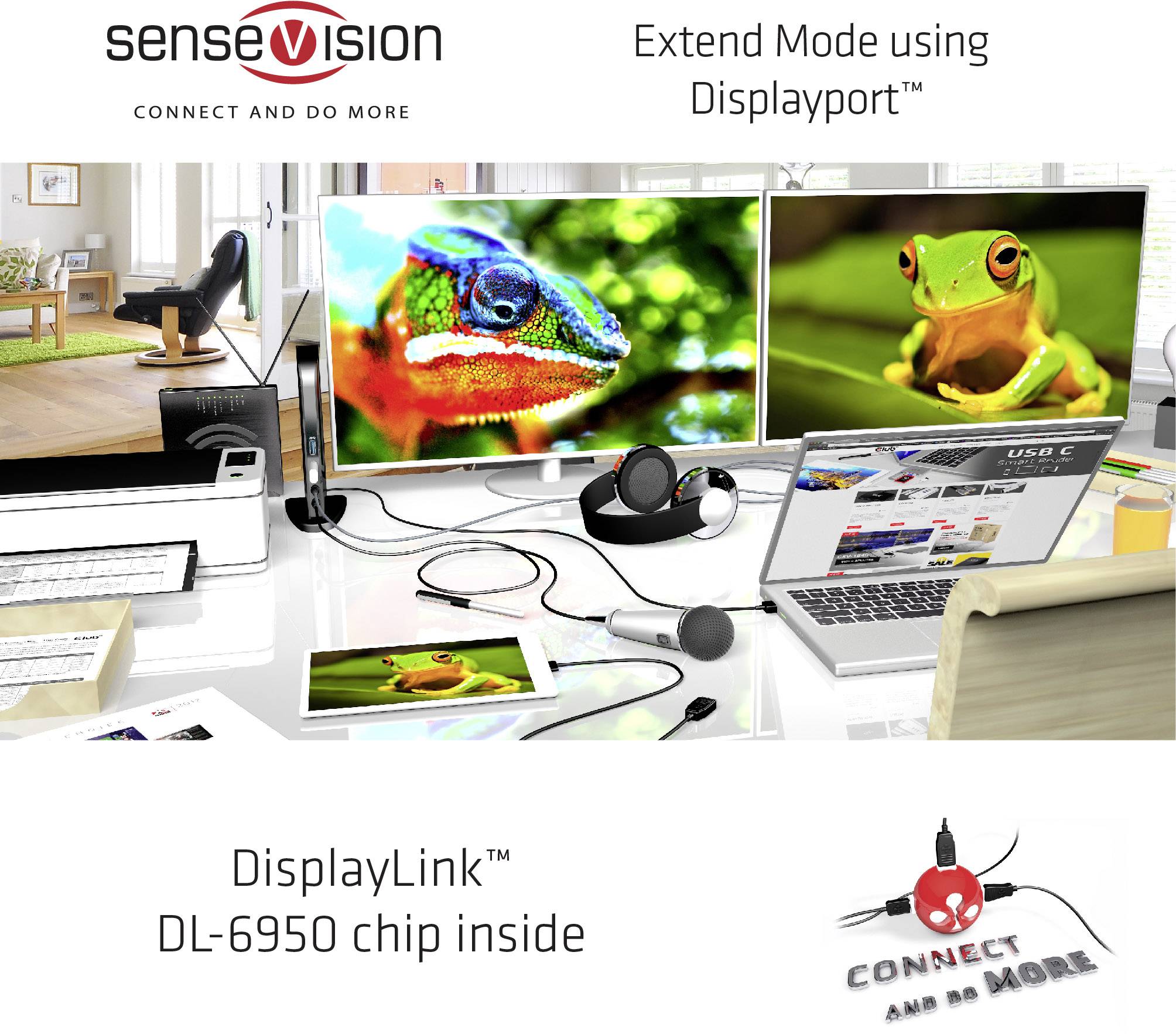 Club3D Notebook Dockingstation CSV-1460 Passend für Marke (Notebook Dockingstations): Universal Eli