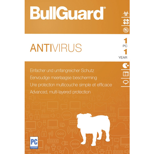 Bullguard Antivirus 2018 Vollversion, 1 Lizenz Windows Antivirus
