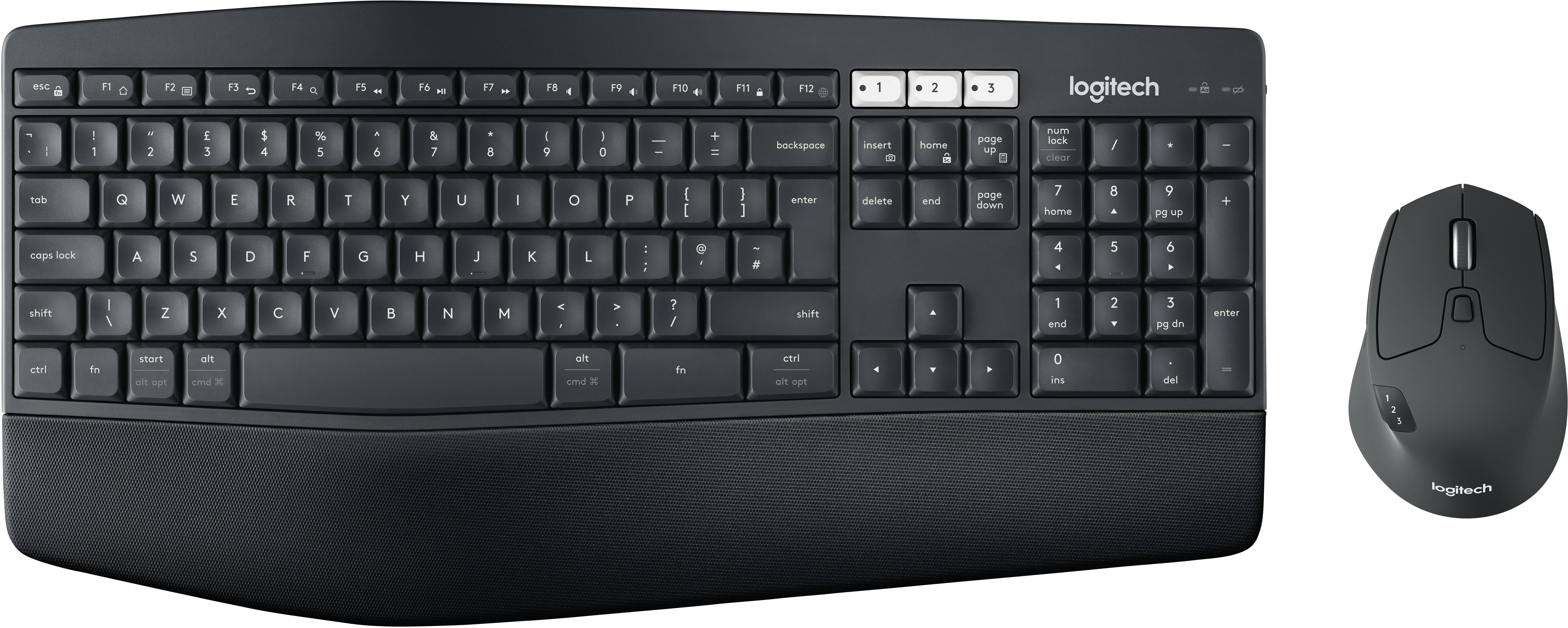 Logitech MK850 Performance Funk Tastatur, Maus-Set Pan-Nordisch Schwarz