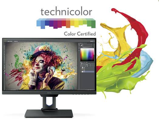 BenQ PD2500Q LED-Monitor 63.5cm (25 Zoll) EEK G (A - G) 2560 x 1440 Pixel WQHD 4 ms HDMI®, USB, DisplayPort, Mini DisplayPort