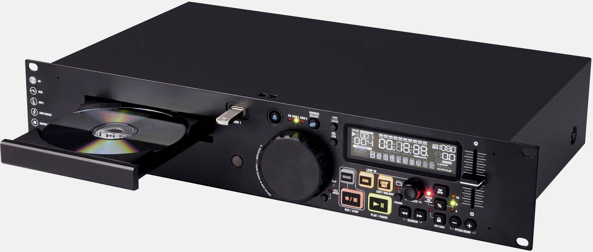 Reloop RMP-1700 RX DJ Einzel CD Player 19 Zoll