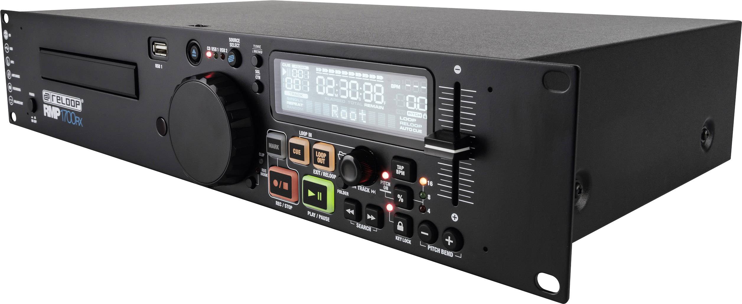 Reloop RMP-1700 RX DJ Einzel CD Player 19 Zoll