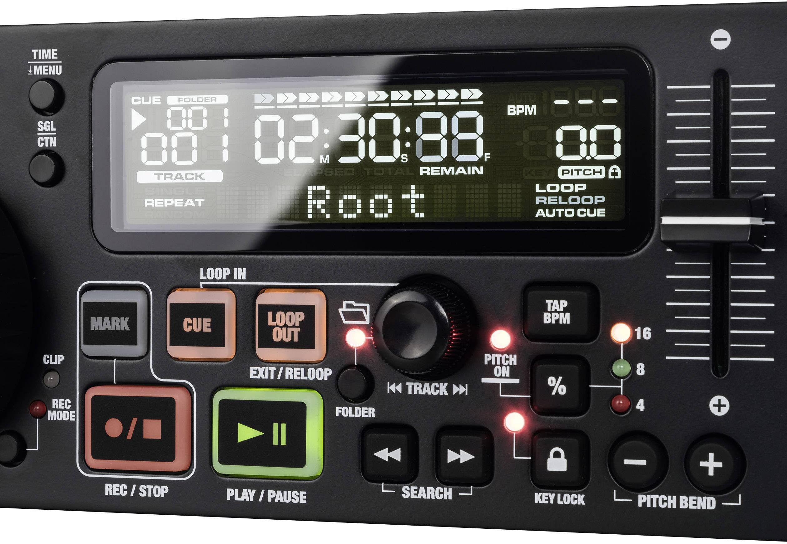 Reloop RMP-1700 RX DJ Einzel CD Player 19 Zoll