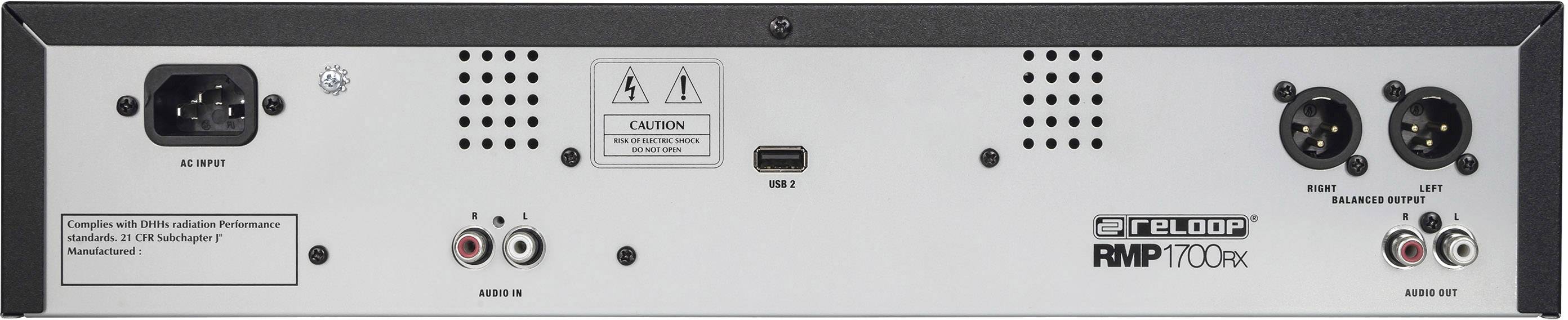 Reloop RMP-1700 RX DJ Einzel CD Player 19 Zoll