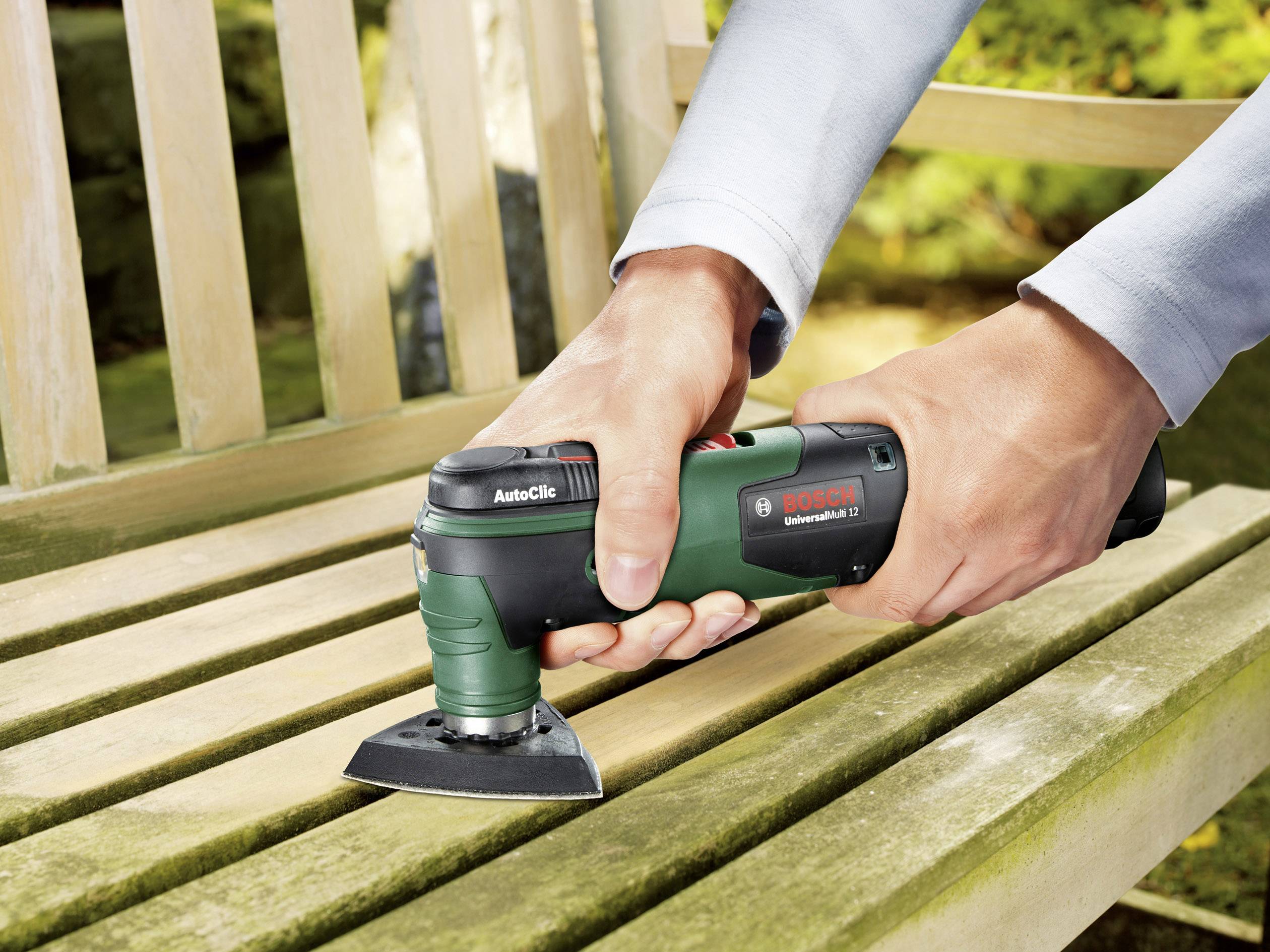 Bosch Home and Garden UniversalMulti 12 0603103001 Multifunktionswerkzeug inkl. Akku, inkl. Koffer 12 V 2.5 Ah Anzahl mitgelieferte Akkus 1