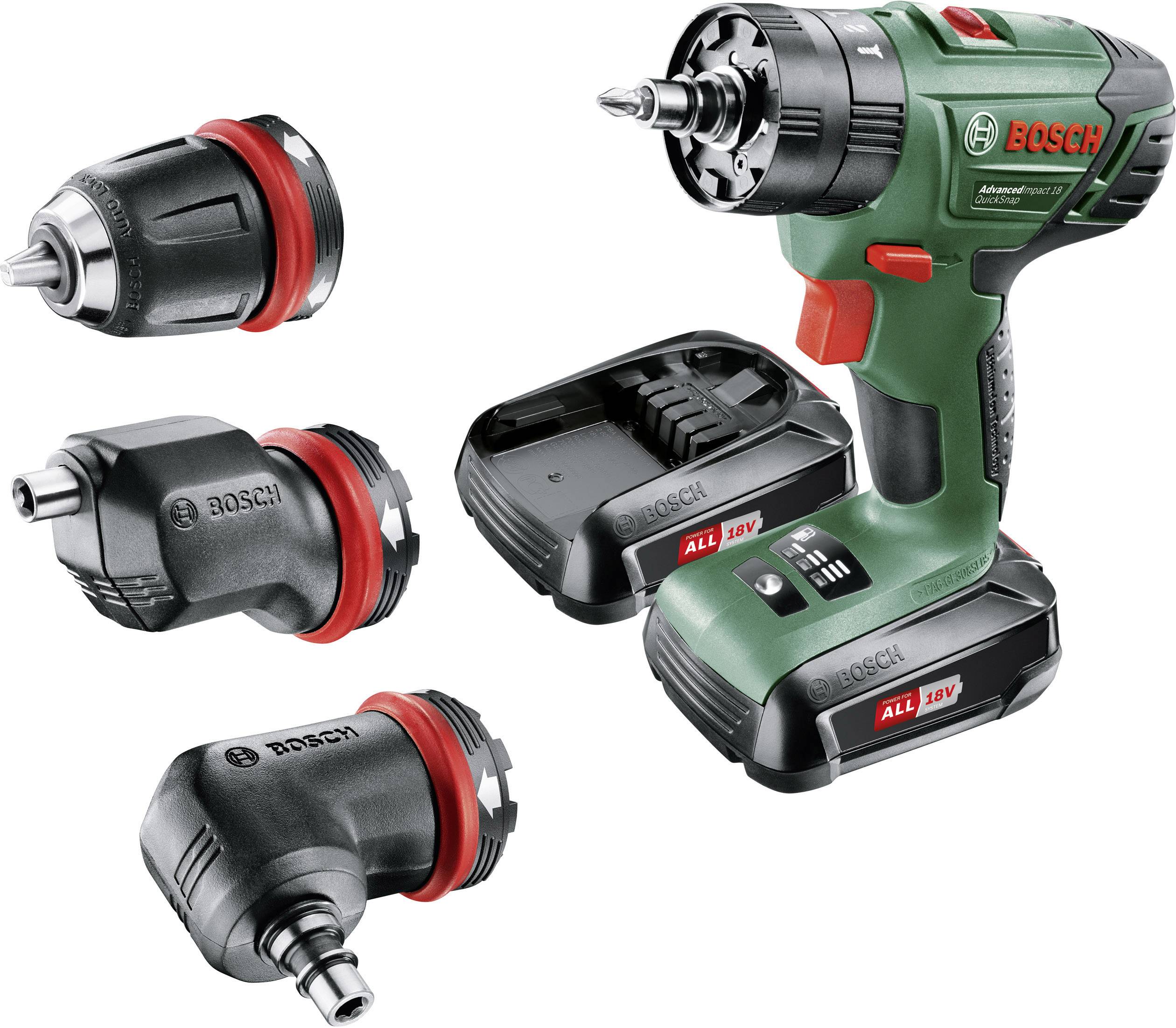 Bosch Home and Garden AdvancedImpact 18 2-Gang-Akku-Schlagbohrschrauber inkl. Koffer, inkl. 2. Akku