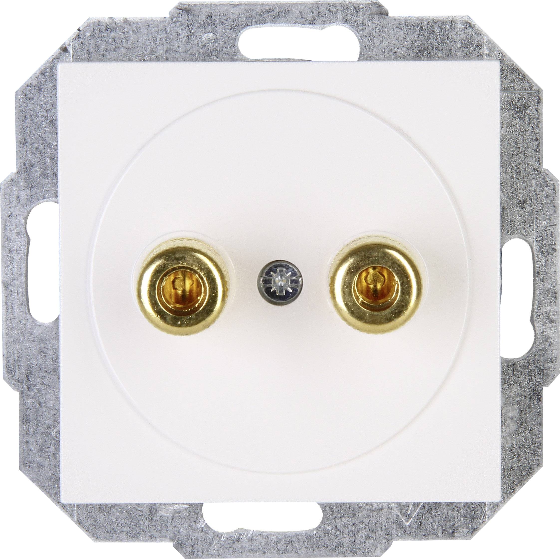 Kopp 1 Stück Einsatz Lautsprecher-Steckdose HK 07 Reinweiß (RAL 9010) 951629004 1St.