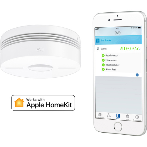 Eve home Smoke Bluetooth Rauchmelder Apple HomeKit