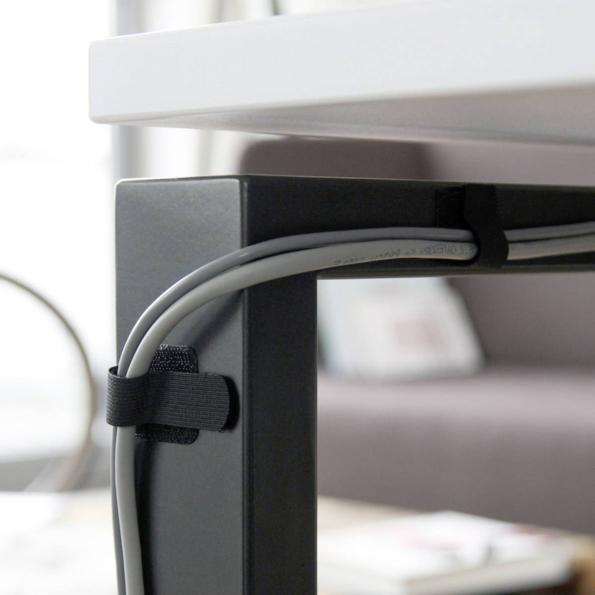 Kabelhalter Label the Cable Schwarz 50 St.