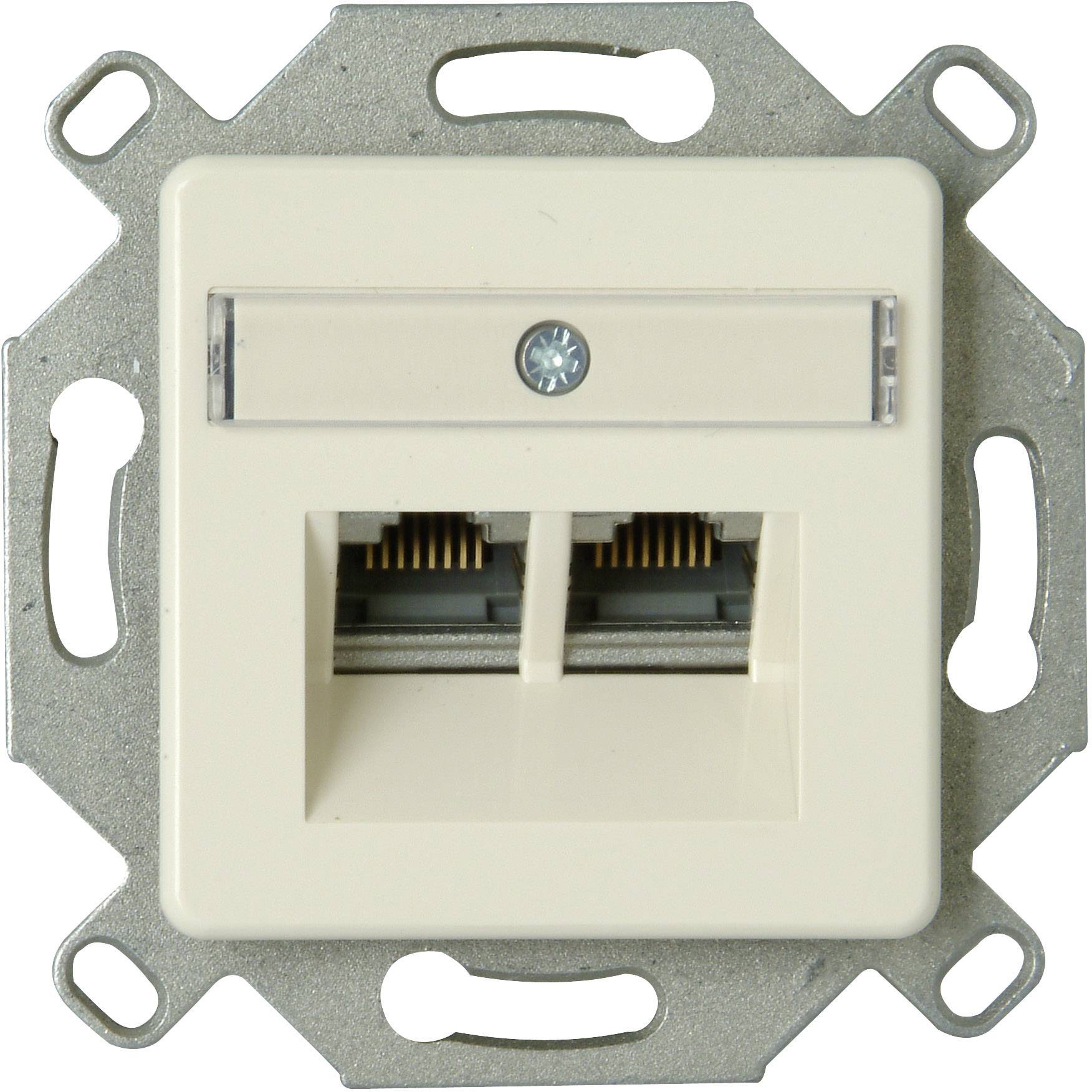 Kopp 1 Stück Einsatz Netzwerkdose Aluminium 920100004 1St.