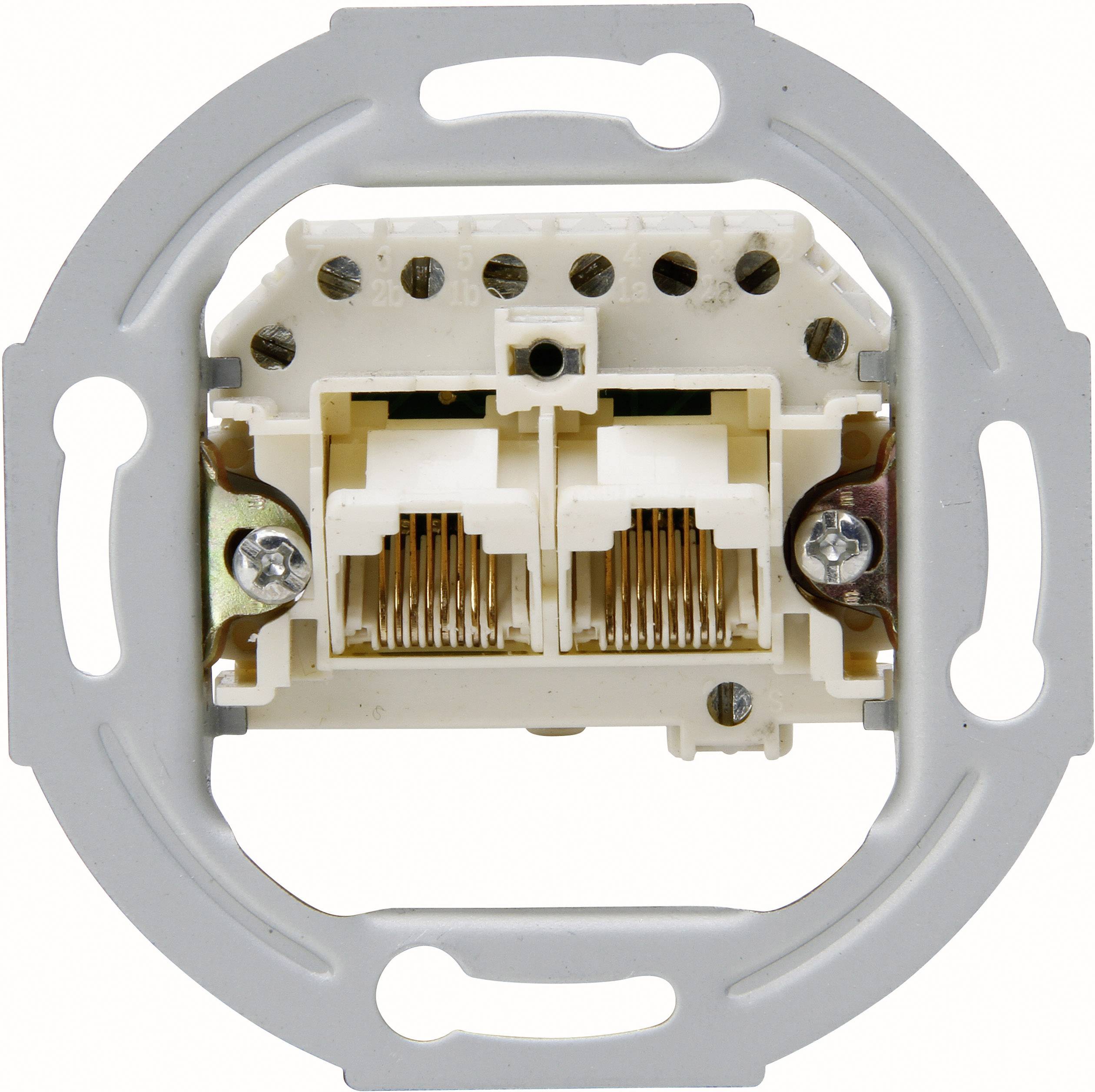Kopp 1 Stück Einsatz UAE-/IAE-/ISDN-Steckdose Aluminium 33369401 1St.