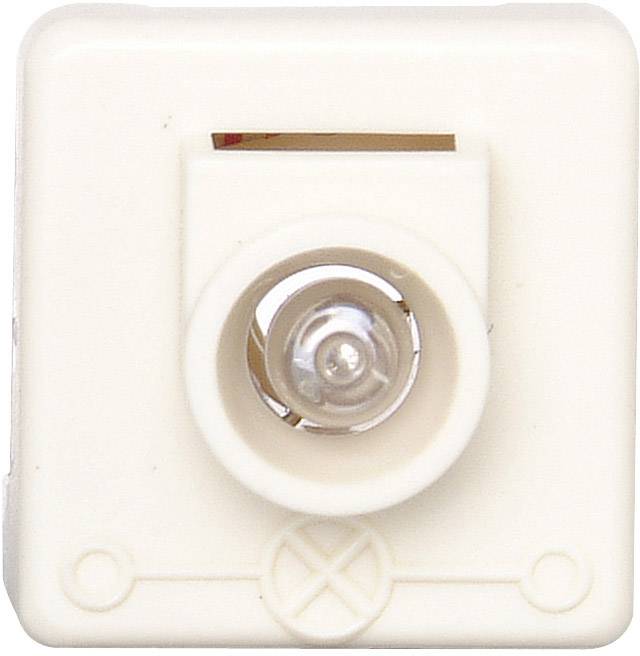 Kopp 325900005 Feuchtraum-Schalterprogramm Einsatz Glimmlampe BlueElectric Weiß 1St.