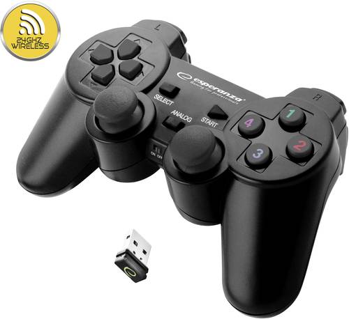 Gladiator Gamepad PC, PlayStation 3 Schwarz