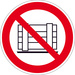 Verbotsschild Abstellen oder Lagern verboten Aluminium (Ø) 200mm ISO 7010 1St.