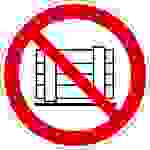 Verbotsschild Abstellen oder Lagern verboten Folie selbstklebend (Ø) 200mm ISO 7010 1St.