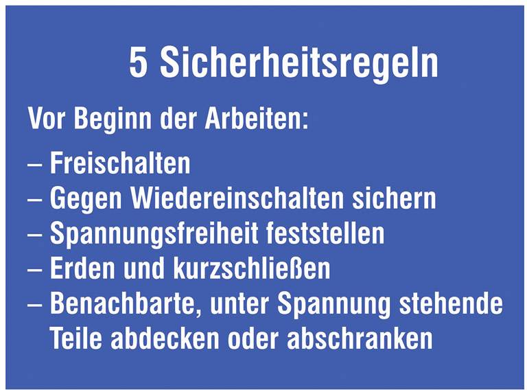 SafetyMarking 43.1311 Hinweisschild Sicherheitsregeln Kunststoff (B x H) 200mm x 120mm 1St.