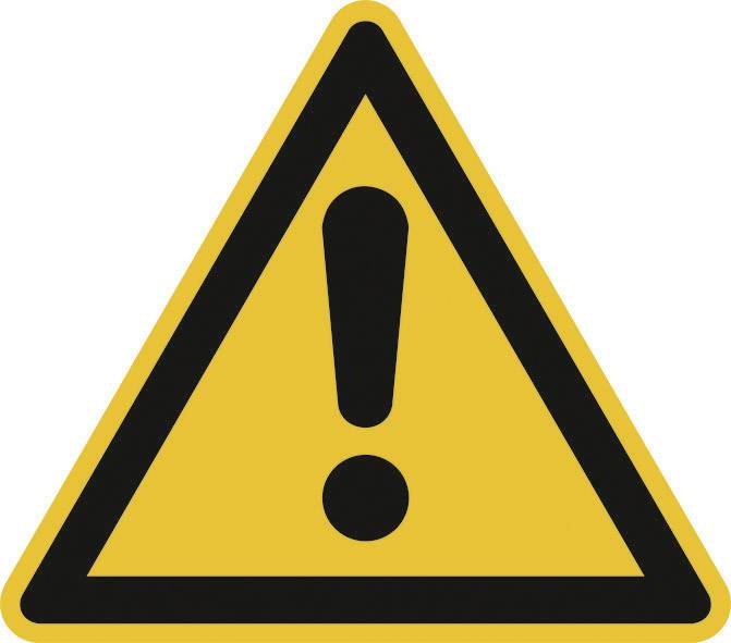 Warnschild Allgemeines Warnzeichen Folie selbstklebend 25mm ISO 7010 44St.