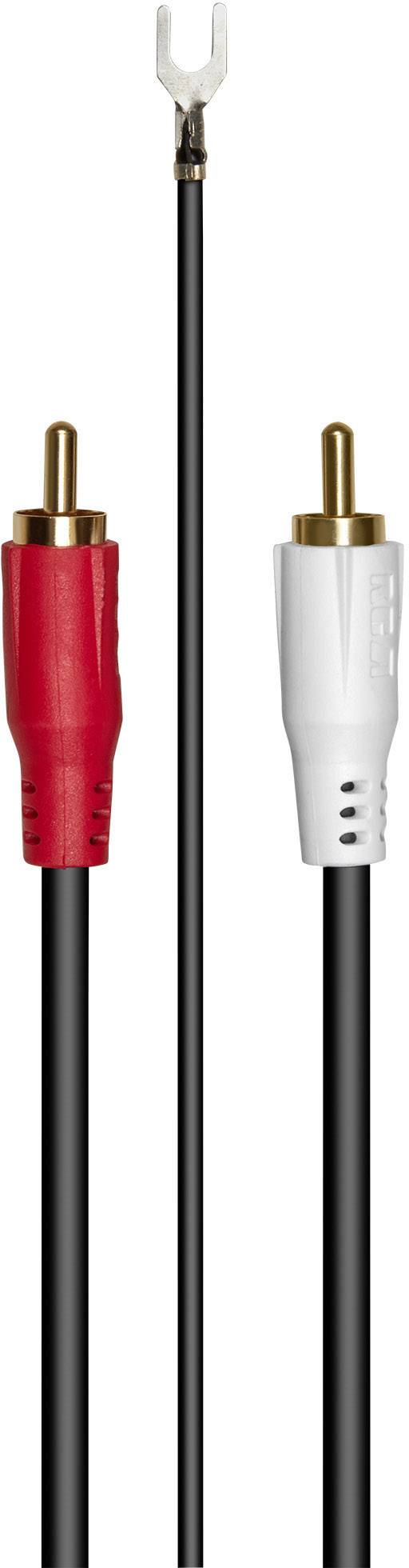 RCA 84040 Cinch Audio Anschlusskabel [1x Cinch-Stecker - 1x Cinch-Stecker] 2.50 m Schwarz