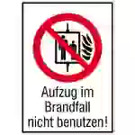 Verbotsschild Aufzug im Brandfall nicht benutzen Folie selbstklebend (B x H) 105mm x 148mm ISO 7010 1St. Verbotsschild Aufzug im Brandfall nicht benutzen Folie selbstklebend (B x H) 105mm x 148mm ISO 7010 1St.