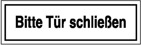 SafetyMarking 11.5810 Hinweisschild Bitte Tür schließen Aluminium (B x H) 250mm x 150mm 1St.