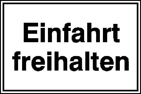 SafetyMarking 11.5228 Hinweisschild Einfahrt freihalten Aluminium (B x H) 300mm x 200mm 1St.