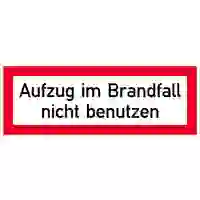 SafetyMarking 21.2883 Hinweisschild Aufzug im Brandfall nicht benutzen Folie selbstklebend (B x H) 148mm x 52mm 1St. SafetyMarking 21.2883 Hinweisschild Aufzug im Brandfall nicht benutzen Folie selbstklebend (B x H) 148mm x 52mm 1St.
