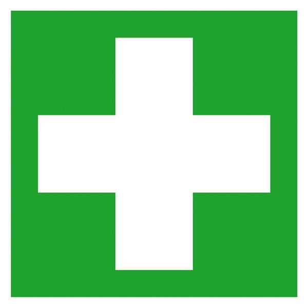 SafetyMarking 38.0057 Hinweisschild Erste Hilfe Folie selbstklebend (B x H) 150mm x 150mm ISO 7010 1St.