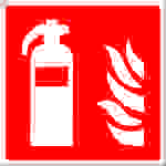 Brandschutzschild Feuerlöscher Folie selbstklebend (B x H) 150mm x 150mm ISO 7010 1St.